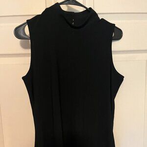 INC sleeveless black blouse
